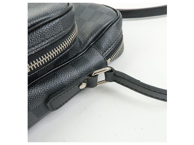 Louis Vuitton Damier Graphite Rem Shoulder Bag Black N41446 - vista 8
