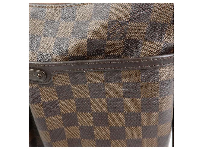 Borsa a tracolla Louis Vuitton Damier Ebene Bloomsbury PM Marrone N42251 - vista 14