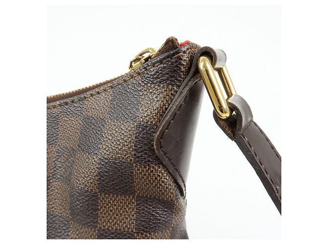 Borsa a tracolla Louis Vuitton Damier Ebene Bloomsbury PM Marrone N42251 - vista 15