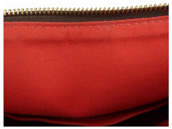Borsa a tracolla Louis Vuitton Damier Ebene Bloomsbury PM Marrone N42251 - vista 22