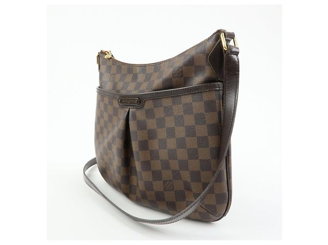 Borsa a tracolla Louis Vuitton Damier Ebene Bloomsbury PM Marrone N42251 - vista 3