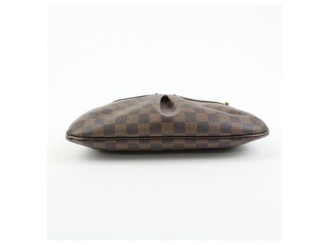Borsa a tracolla Louis Vuitton Damier Ebene Bloomsbury PM Marrone N42251 - vista 5