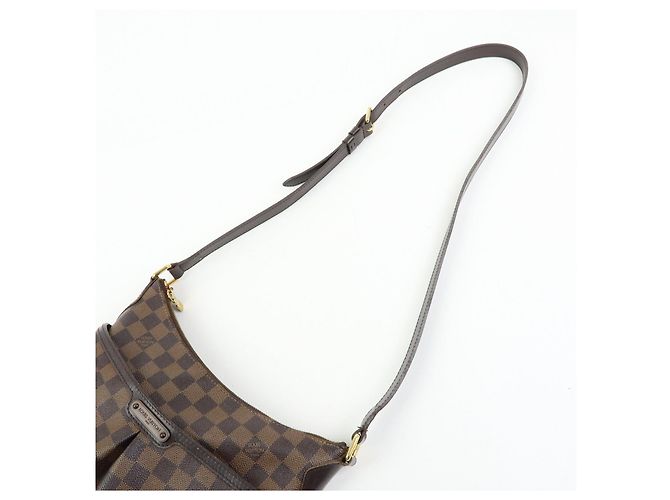 Borsa a tracolla Louis Vuitton Damier Ebene Bloomsbury PM Marrone N42251 - vista 6