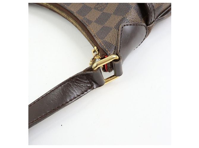 Borsa a tracolla Louis Vuitton Damier Ebene Bloomsbury PM Marrone N42251 - vista 8