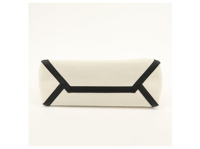 VALENTINO VLTN Rockstud Canvas Leder Tote Bag Handtasche White Black - Ansicht 5