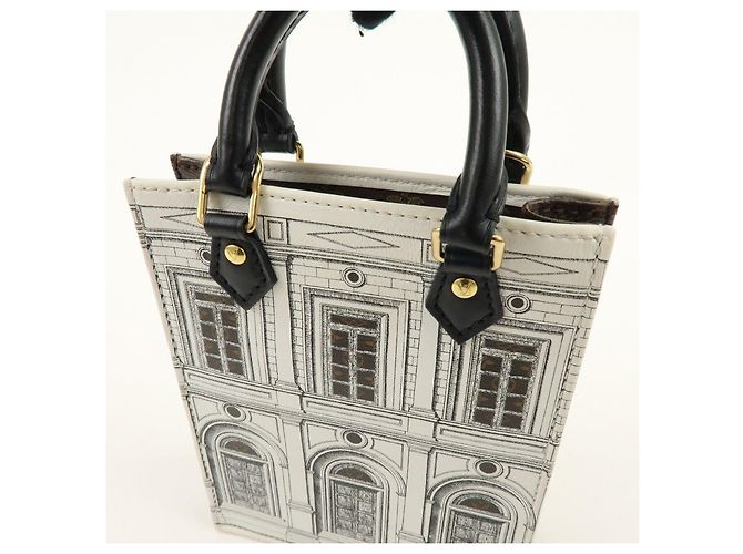 Louis Vuitton Monogram Petit Sac Plat x Fornasetti 2Way Bag M80991 - vista 17