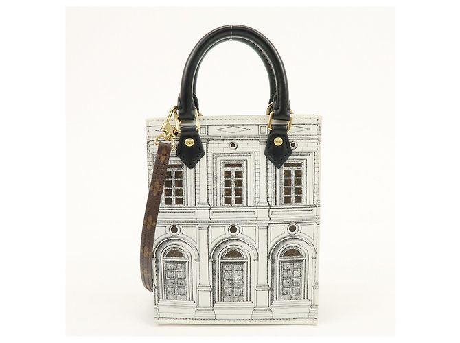 Louis Vuitton Monogram Petit Sac Plat x Fornasetti 2Way Bag M80991 - vista 2