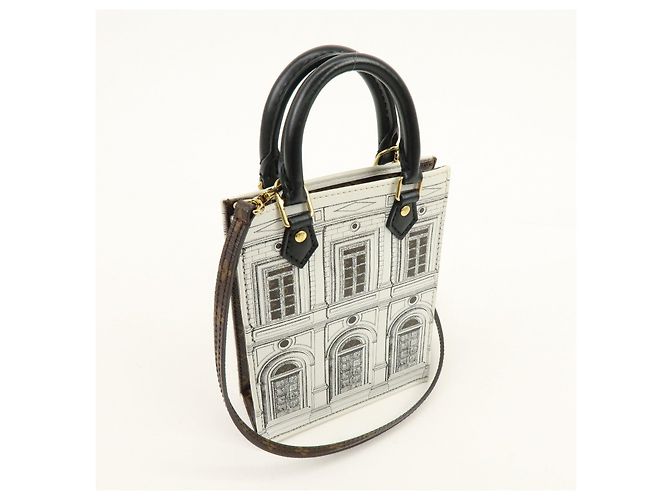 Louis Vuitton Monogram Petit Sac Plat x Fornasetti 2Way Bag M80991 - vista 4