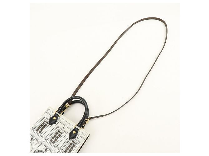 Louis Vuitton Monogram Petit Sac Plat x Fornasetti 2Way Bag M80991 - vista 6