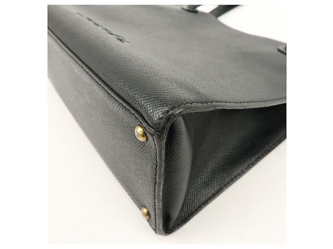 Borsa Tote e Borsa a Spalla CHANEL Logo in pelle caviale nera - vista 11
