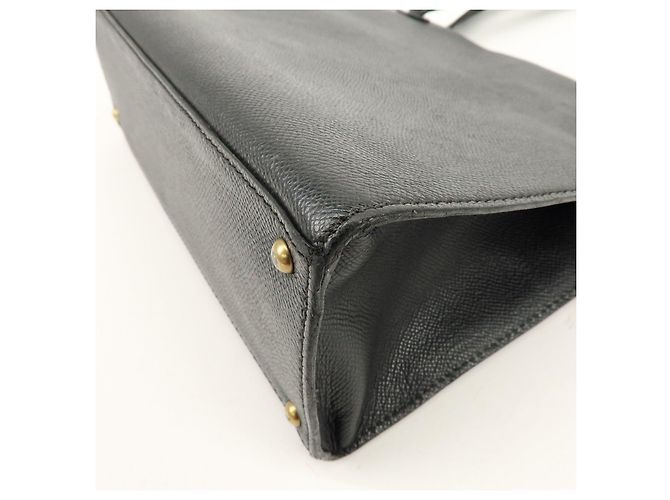 Borsa Tote e Borsa a Spalla CHANEL Logo in pelle caviale nera - vista 13
