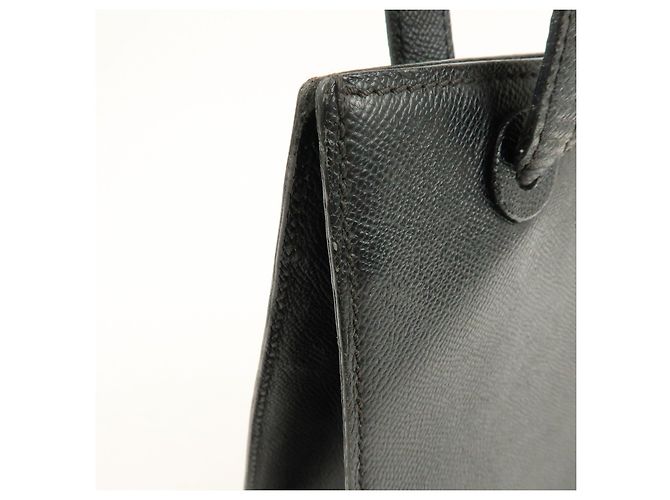 Borsa Tote e Borsa a Spalla CHANEL Logo in pelle caviale nera - vista 14