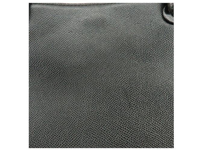 Borsa Tote e Borsa a Spalla CHANEL Logo in pelle caviale nera - vista 17