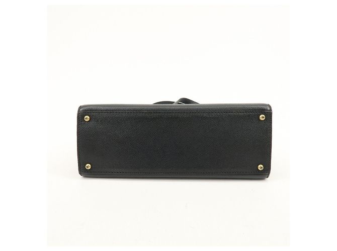 Borsa Tote e Borsa a Spalla CHANEL Logo in pelle caviale nera - vista 5