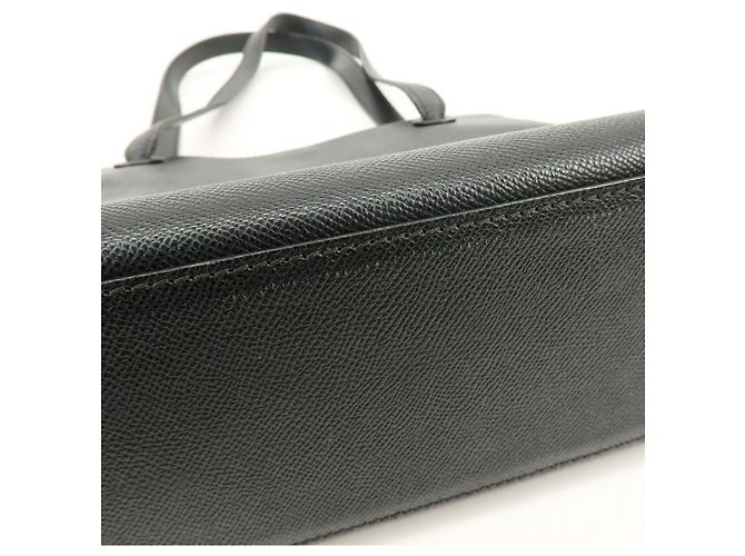 Borsa Tote e Borsa a Spalla CHANEL Logo in pelle caviale nera - vista 6