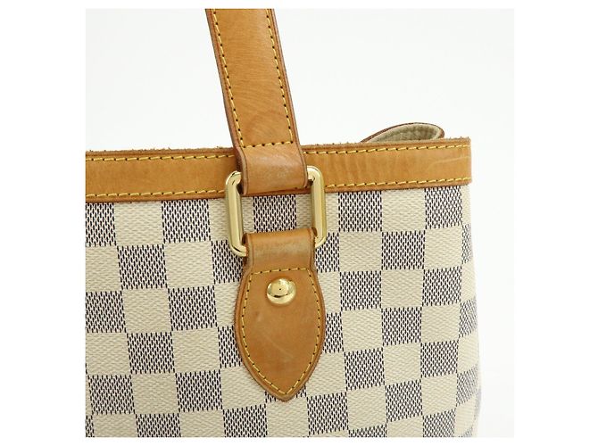 Borsa a mano Louis Vuitton Damier Azur Hampstead PM Ivory N51207 - vista 11