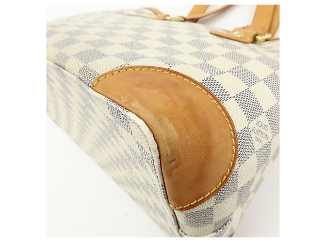 Borsa a mano Louis Vuitton Damier Azur Hampstead PM Ivory N51207 - vista 14