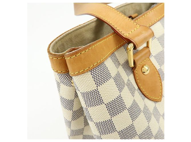 Borsa a mano Louis Vuitton Damier Azur Hampstead PM Ivory N51207 - vista 16