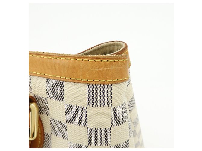 Borsa a mano Louis Vuitton Damier Azur Hampstead PM Ivory N51207 - vista 17