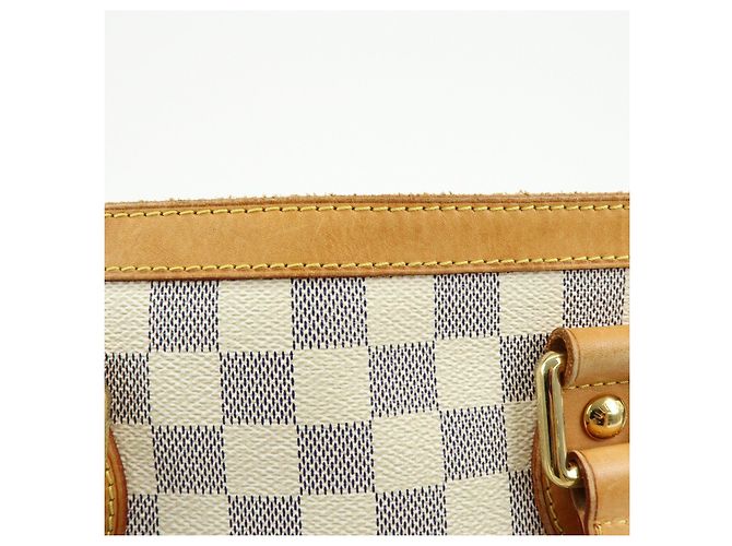 Borsa a mano Louis Vuitton Damier Azur Hampstead PM Ivory N51207 - vista 19