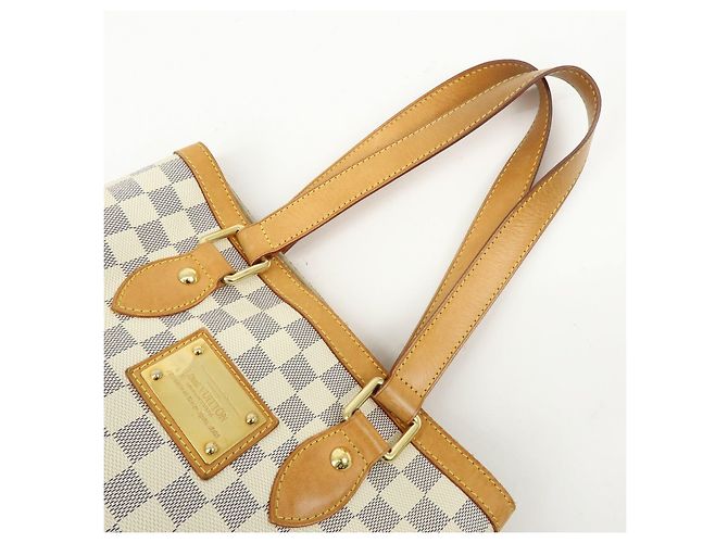 Borsa a mano Louis Vuitton Damier Azur Hampstead PM Ivory N51207 - vista 6