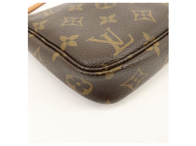 Louis Vuitton Monogram Pochette Accessoires Pouch Hand Bag Brown M51980 - vista 13