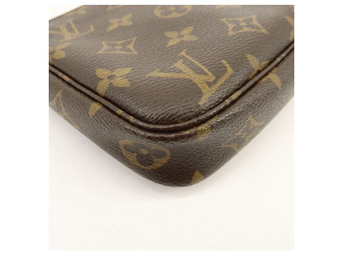Louis Vuitton Monogram Pochette Accessoires Pouch Hand Bag Brown M51980 - vista 15