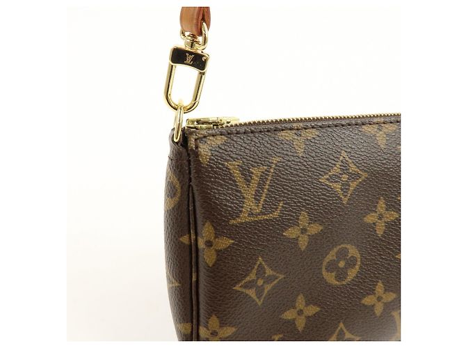 Louis Vuitton Monogram Pochette Accessoires Pouch Hand Bag Brown M51980 - vista 17