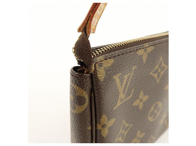 Louis Vuitton Monogram Pochette Accessoires Pouch Hand Bag Brown M51980 - vista 19