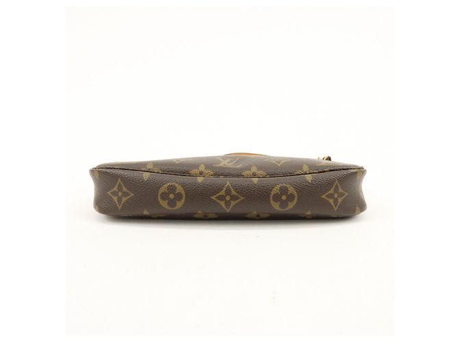 Louis Vuitton Monogram Pochette Accessoires Pouch Hand Bag Brown M51980 - vista 5