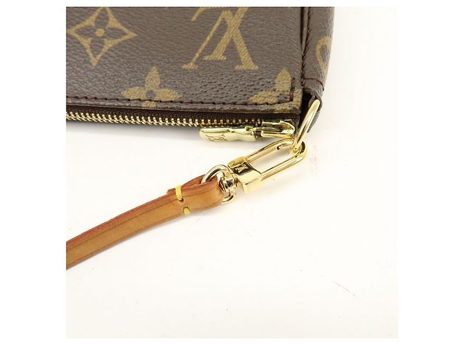Louis Vuitton Monogram Pochette Accessoires Pouch Hand Bag Brown M51980 - vista 8