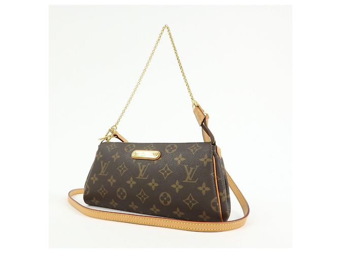 Louis Vuitton Monogram Eva 2Way Chain Shoulder Bag Pouch Brown M95567 - vista 3