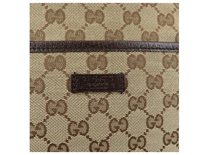 Borsa a tracolla GUCCI GG Canvas Leather Beige Brown 122793 - vista 17