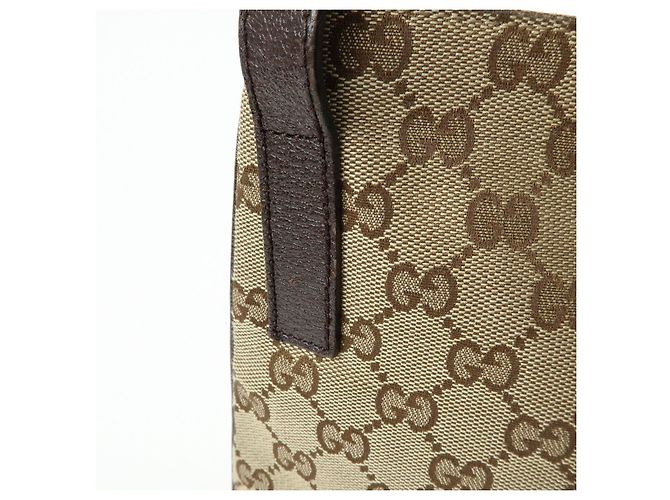 Borsa a tracolla GUCCI GG Canvas Leather Beige Brown 122793 - vista 19