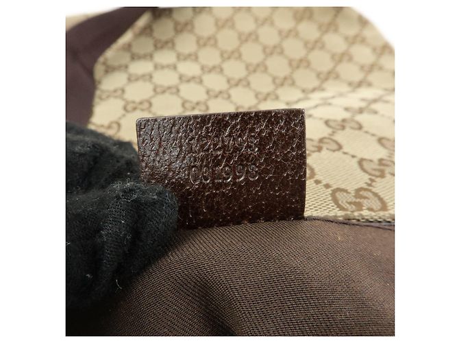 Borsa a tracolla GUCCI GG Canvas Leather Beige Brown 122793 - vista 24