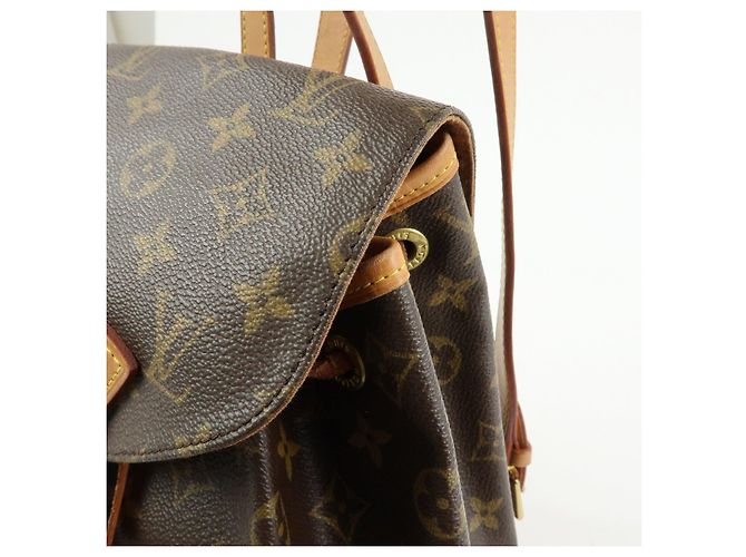 Zaino Louis Vuitton Monogram Montsouris MM Brown M51136 - vista 13