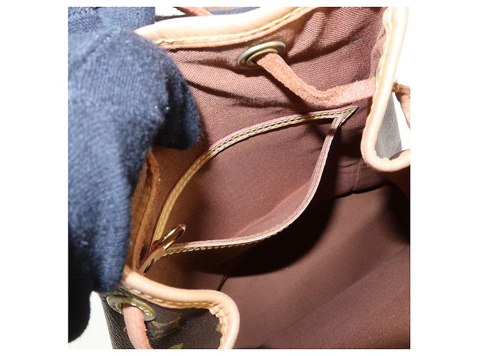 Zaino Louis Vuitton Monogram Montsouris MM Brown M51136 - vista 19