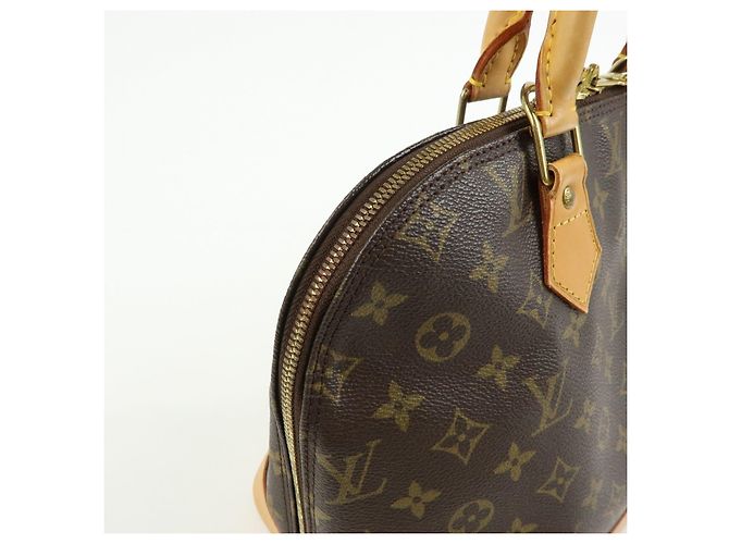 Borsa a mano Louis Vuitton Monogram Alma Canvas Leather Brown M51130 - vista 16