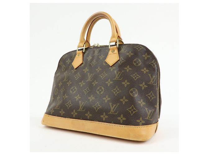 Borsa a mano Louis Vuitton Monogram Alma Canvas Leather Brown M51130 - vista 3