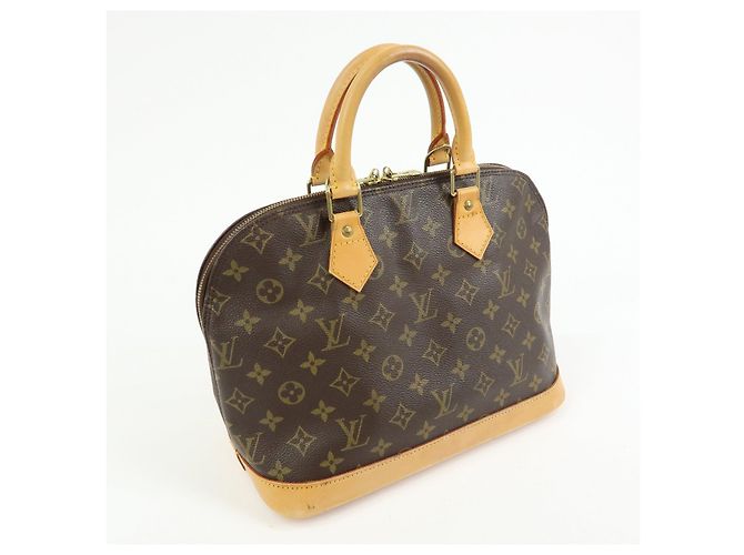 Borsa a mano Louis Vuitton Monogram Alma Canvas Leather Brown M51130 - vista 4