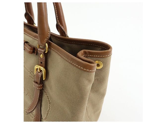 Borsa 2Way PRADA in tela jacquard con logo triangolare e pelle Borsa Tote BN1841 - vista 14