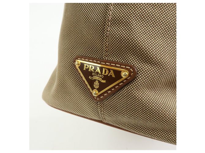 Borsa 2Way PRADA in tela jacquard con logo triangolare e pelle Borsa Tote BN1841 - vista 16