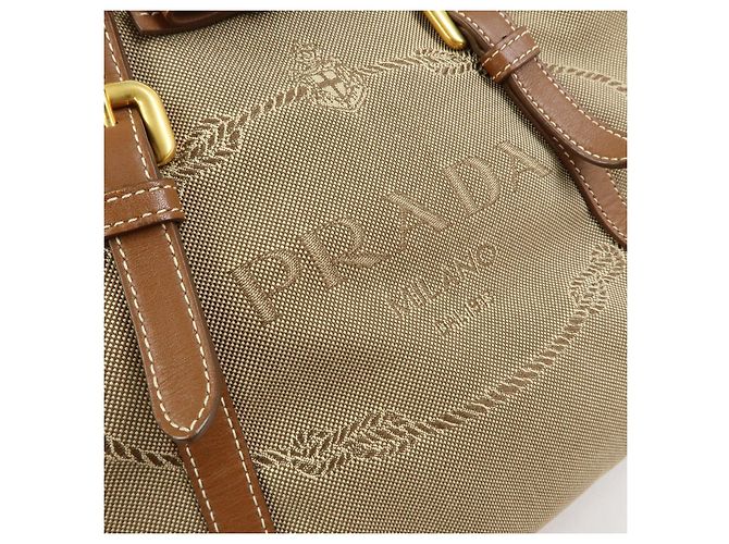 Borsa 2Way PRADA in tela jacquard con logo triangolare e pelle Borsa Tote BN1841 - vista 17