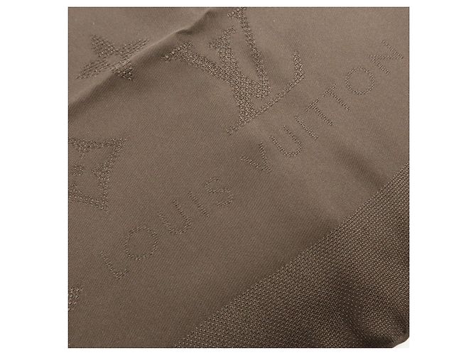 Louis Vuitton Monogram Seidentuch 100% Dunkelbraun 68×68 - Ansicht 8