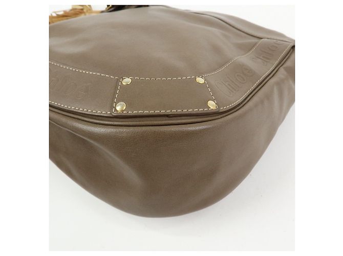 Chloé Borsa a tracolla Chloe Eden in pelle Borsa crossbody con nappe Beige - vista 10