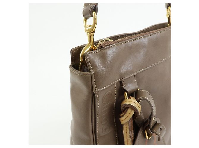 Chloé Borsa a tracolla Chloe Eden in pelle Borsa crossbody con nappe Beige - vista 13