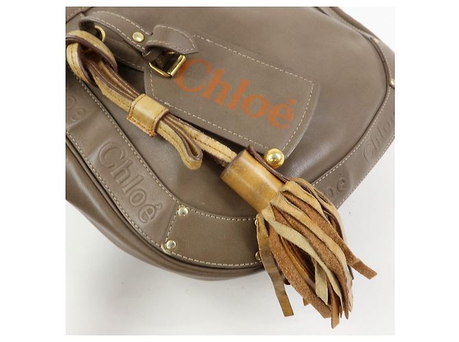 Chloé Borsa a tracolla Chloe Eden in pelle Borsa crossbody con nappe Beige - vista 14