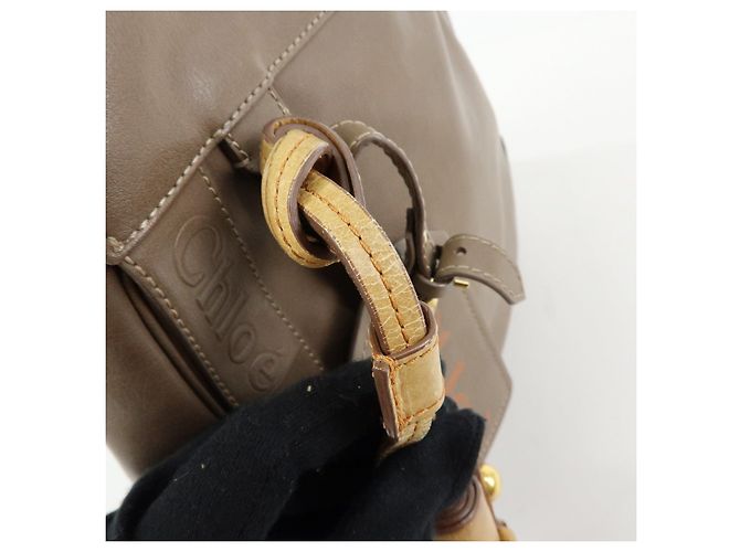 Chloé Borsa a tracolla Chloe Eden in pelle Borsa crossbody con nappe Beige - vista 18