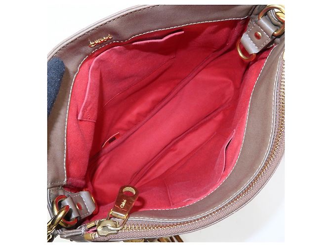 Chloé Borsa a tracolla Chloe Eden in pelle Borsa crossbody con nappe Beige - vista 21