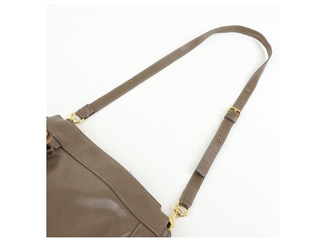Chloé Borsa a tracolla Chloe Eden in pelle Borsa crossbody con nappe Beige - vista 6